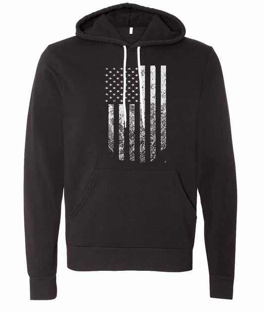 Hooded Sweatshirt (Distressed Flag)